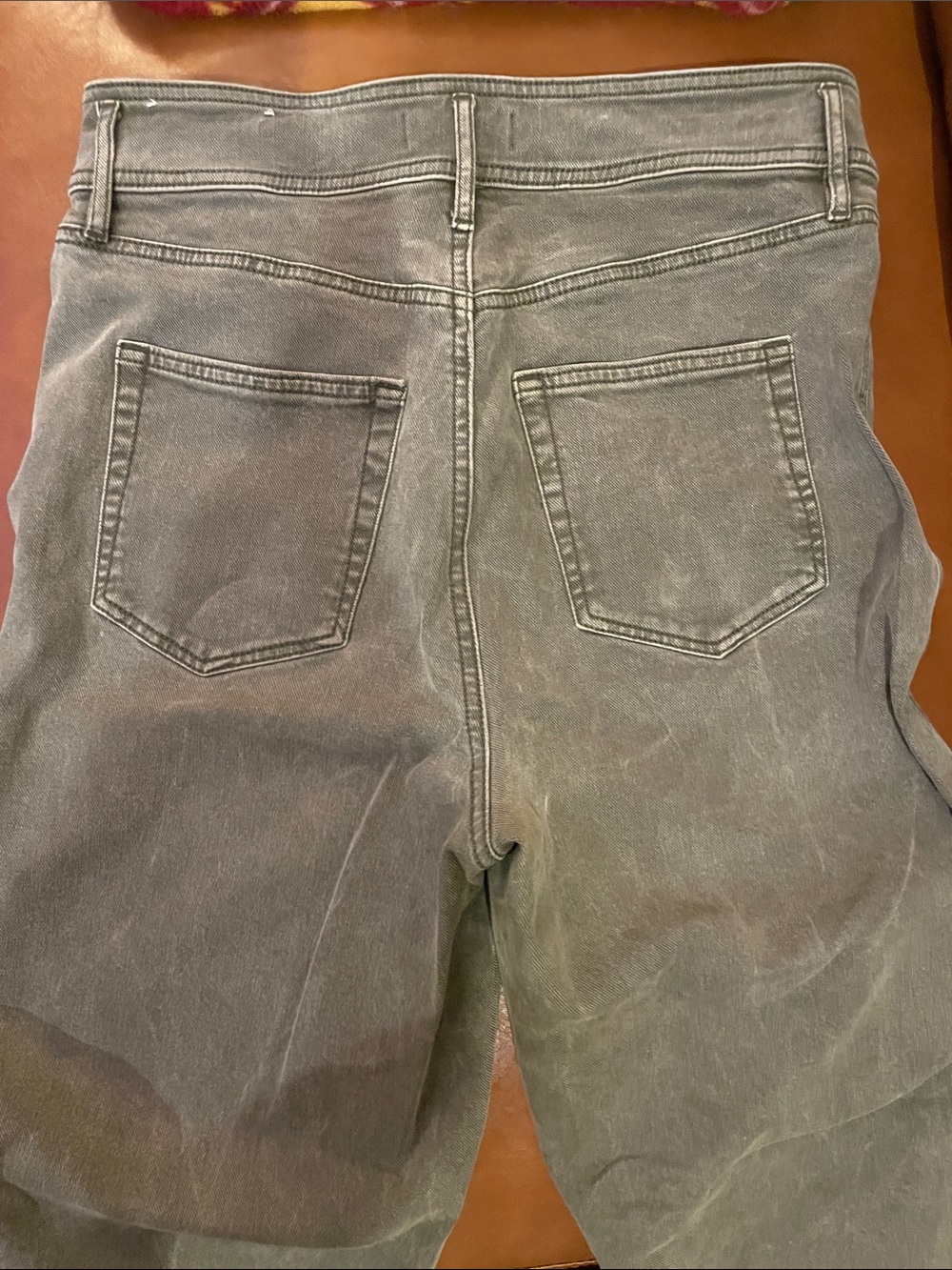 LOFT Sage Green Denim Pants, size 10/30 waist - Picture 4 of 5
